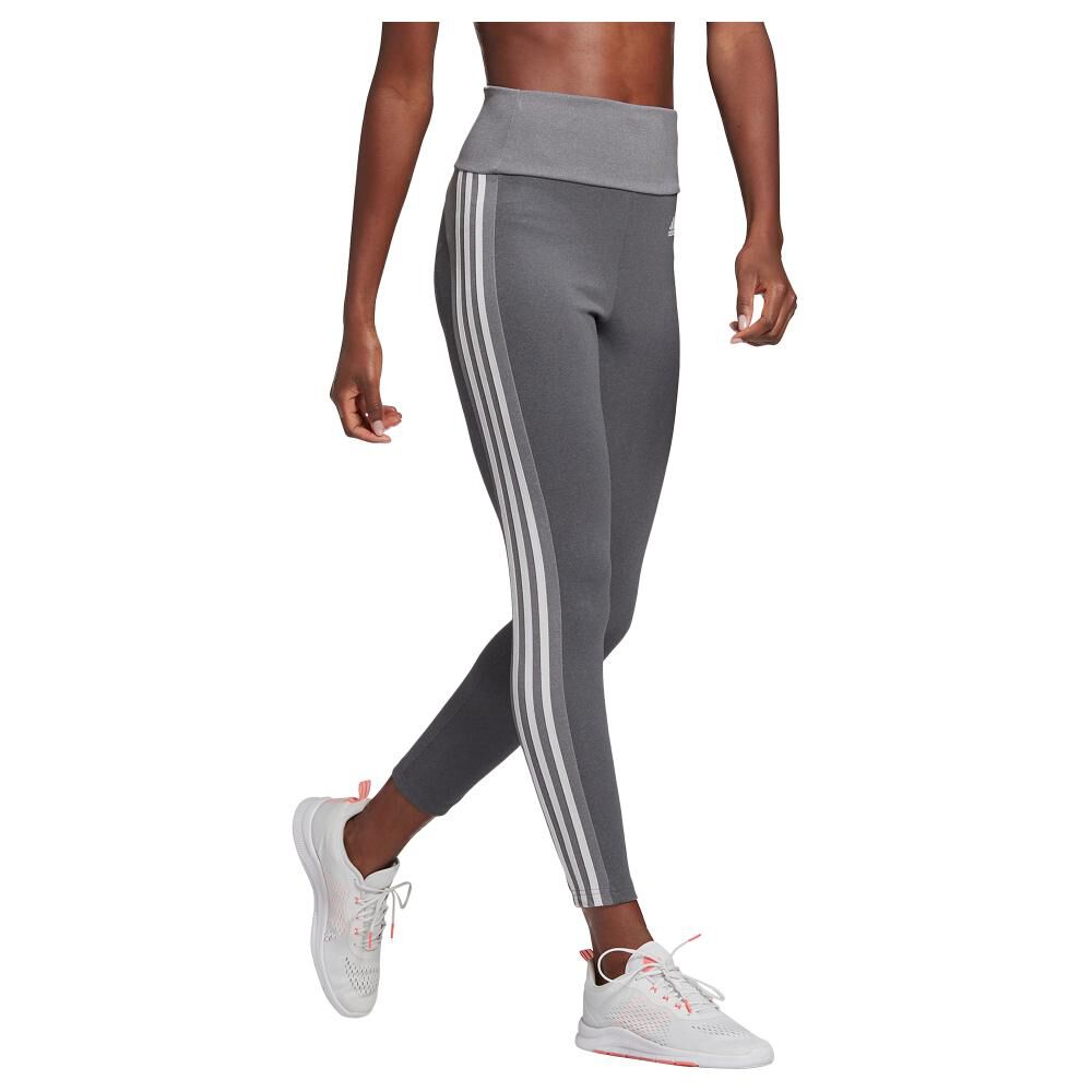 Calza Mujer Adidas High Rise 3-stripes 7/8 Tights image number 2.0