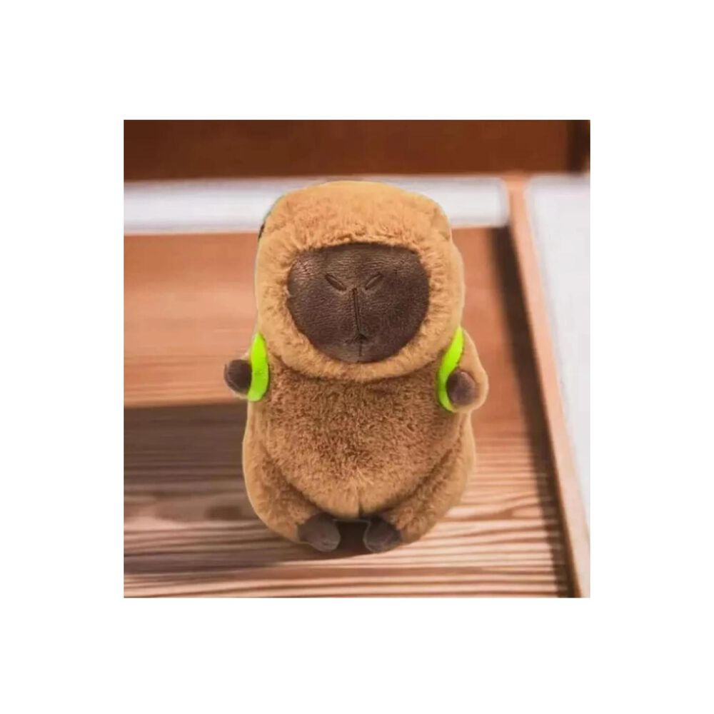 Juguete Peluche Capibara Con Mochila Tortuga 30cm Infantil image number 2.0