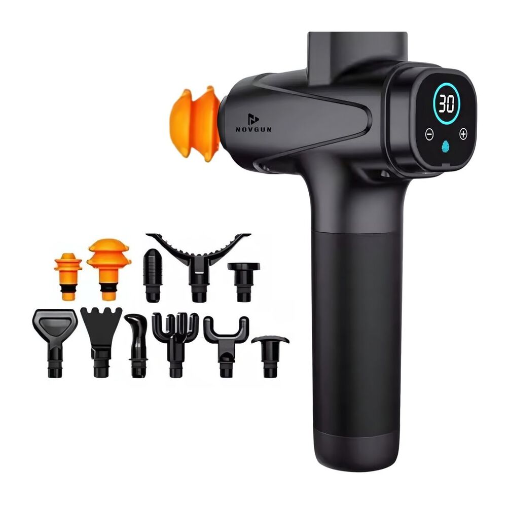 Pistola De Masajes Descontracturante Gun Kine + 11 Cabezales image number 1.0