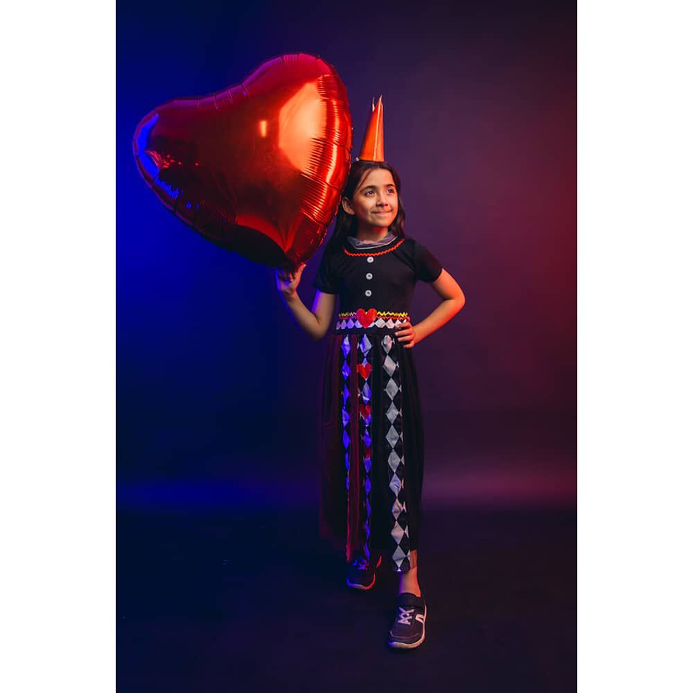 Disfraz Infantil Ni&ntilde;a Reina De Los Corazones Alicia image number 6.0