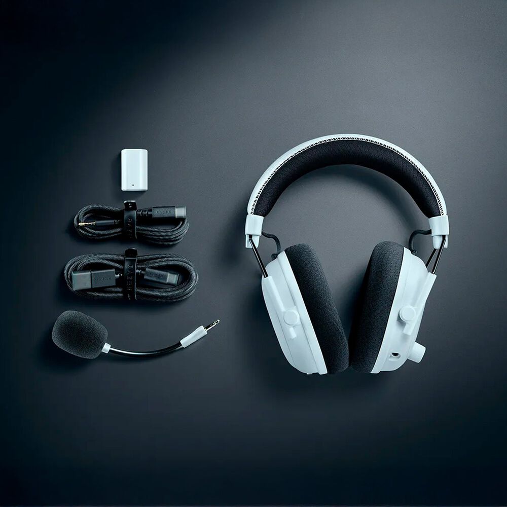 Aud&iacute;fonos Gamer Inal&aacute;mbricos Razer Blackshark V3 Pro Blanco image number 3.0