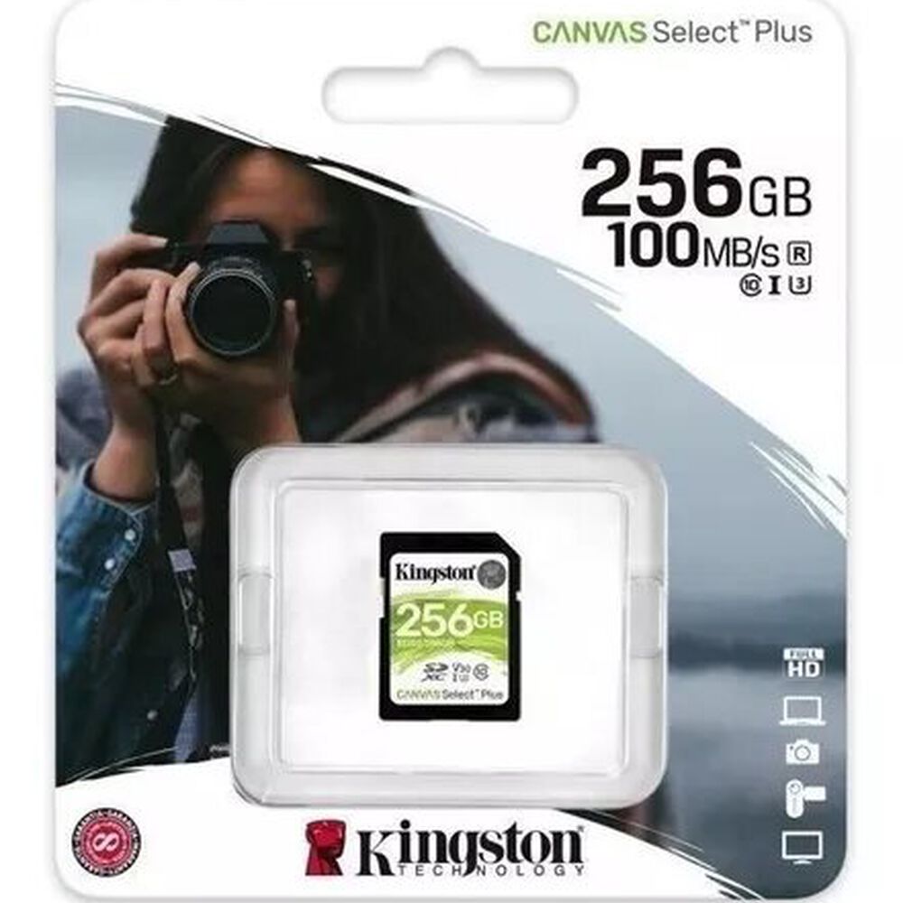 Tarjeta Memoria Sd Kingston Canvas Select Plus 256gb Verde image number 0.0