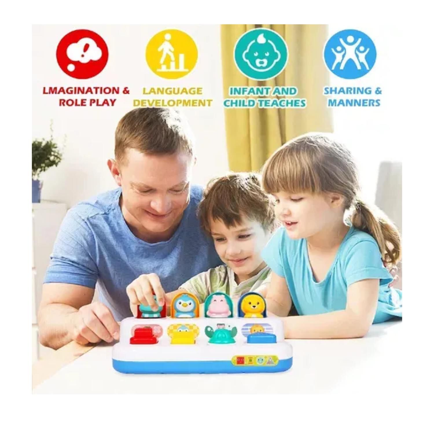 Juguete Didactico Interactivo Pop Up Animales Infantil image number 3.0