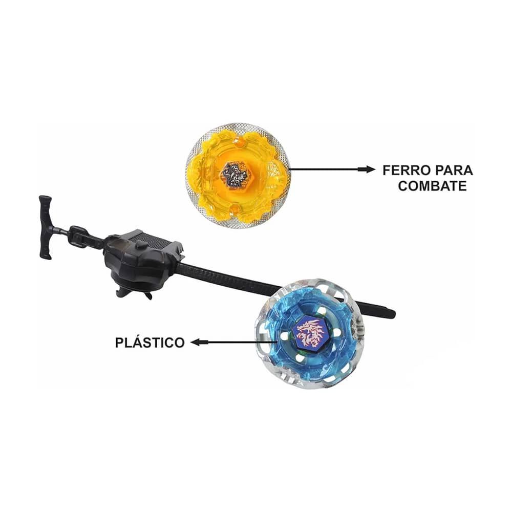 Set Bley Blade, 2 Trompos + 2 Lanzador + Mini Estadio. image number 2.0