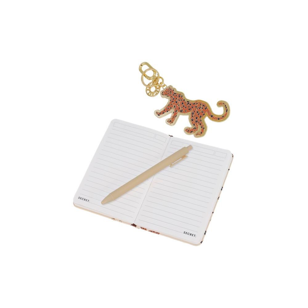 Set Libreta + L&aacute;piz + Charm Secret Sintra St6 Leopardo image number 5.0