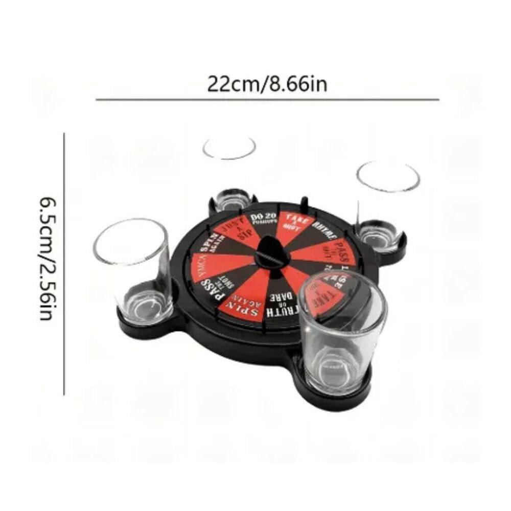 Juego De Mesa Para Tomar 4 Vasos Ruleta Rusa Shots image number 4.0