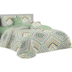 Cobertor Quilt De Verano Cubrecama 2 Plazas Colcha 230x250cm Gs