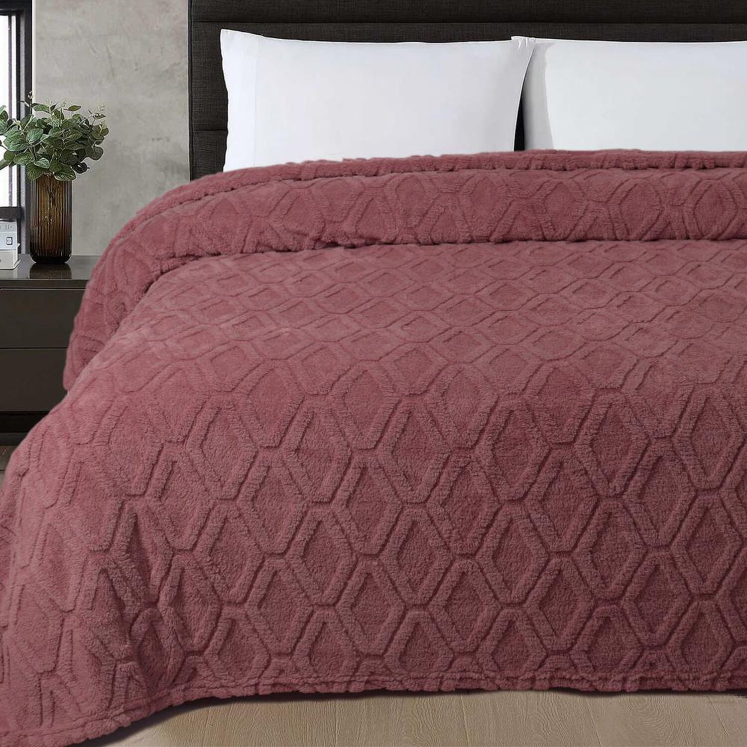 Frazada Sherpa Azhome Jacquard / King image number 0.0