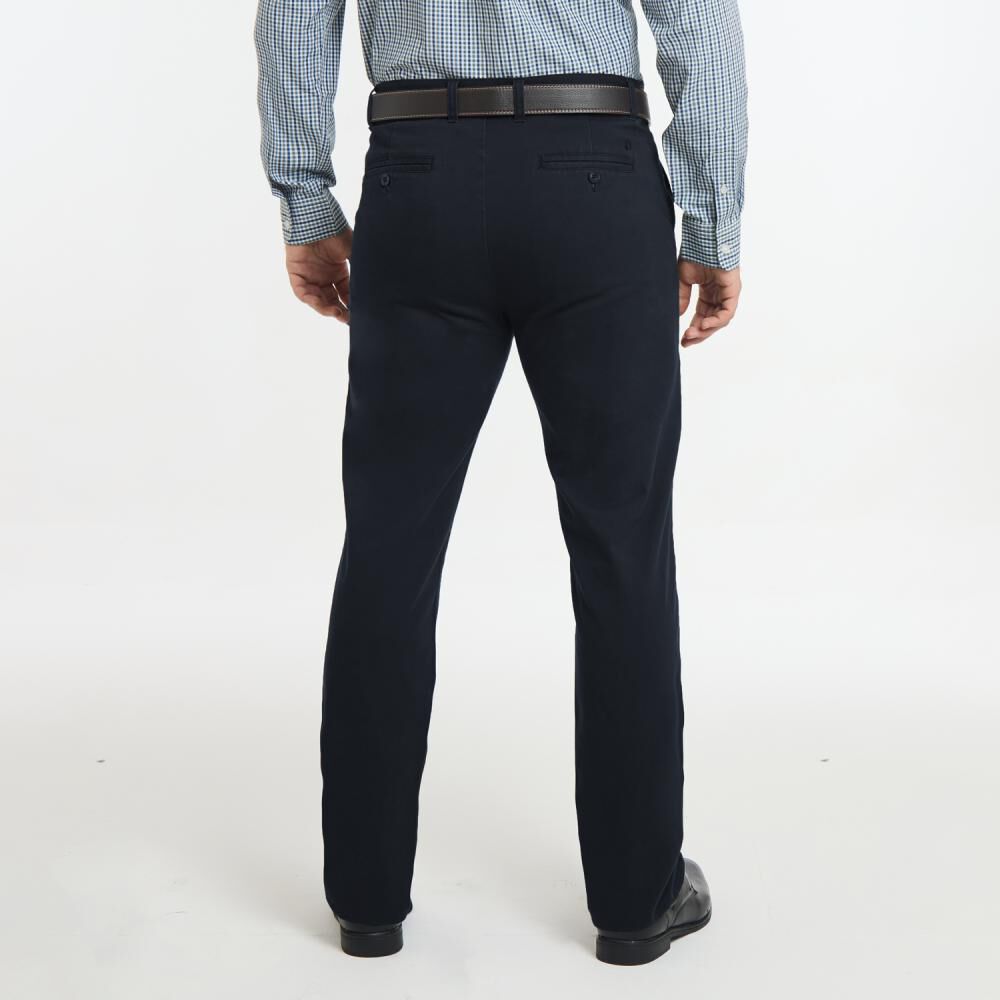 Pantalón Liso Tiro Medio Regular Hombre Herald image number 2.0
