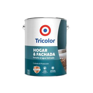 Esmalte Al Agua Satinado Hogar Y Fachada 1gln Blanco Perfecto - Tricolor