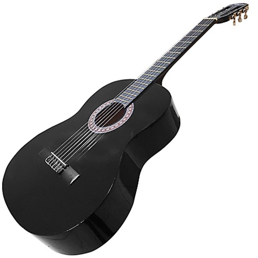 Guitarra Cl&aacute;sica Negra 39p Cbolso Alaguez image number 0.0