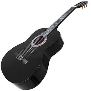 Guitarra Cl&aacute;sica Negra 39p Cbolso Alaguez