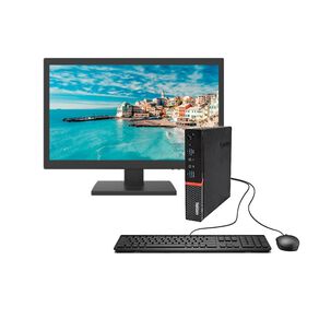 Kit Monitor + Mini Pc Lenovo M710q Tff (i5-7ma 16gb 512gb Ssd) Reacondicionado Grado A