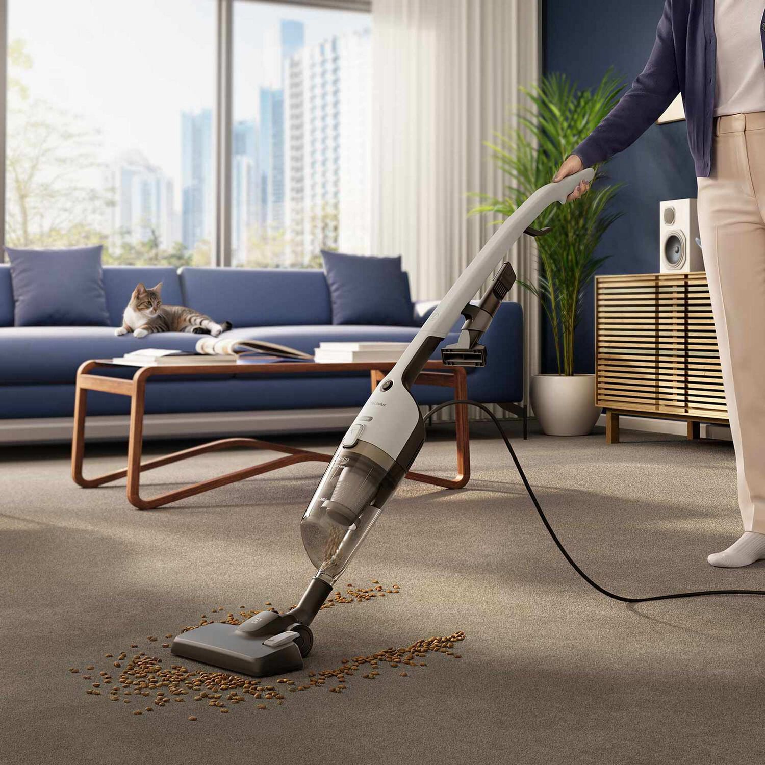 Aspiradora Vertical Con Cable Electrolux 1600w 2 En 1 Con Filtro Hepa Stk24 image number 15.0