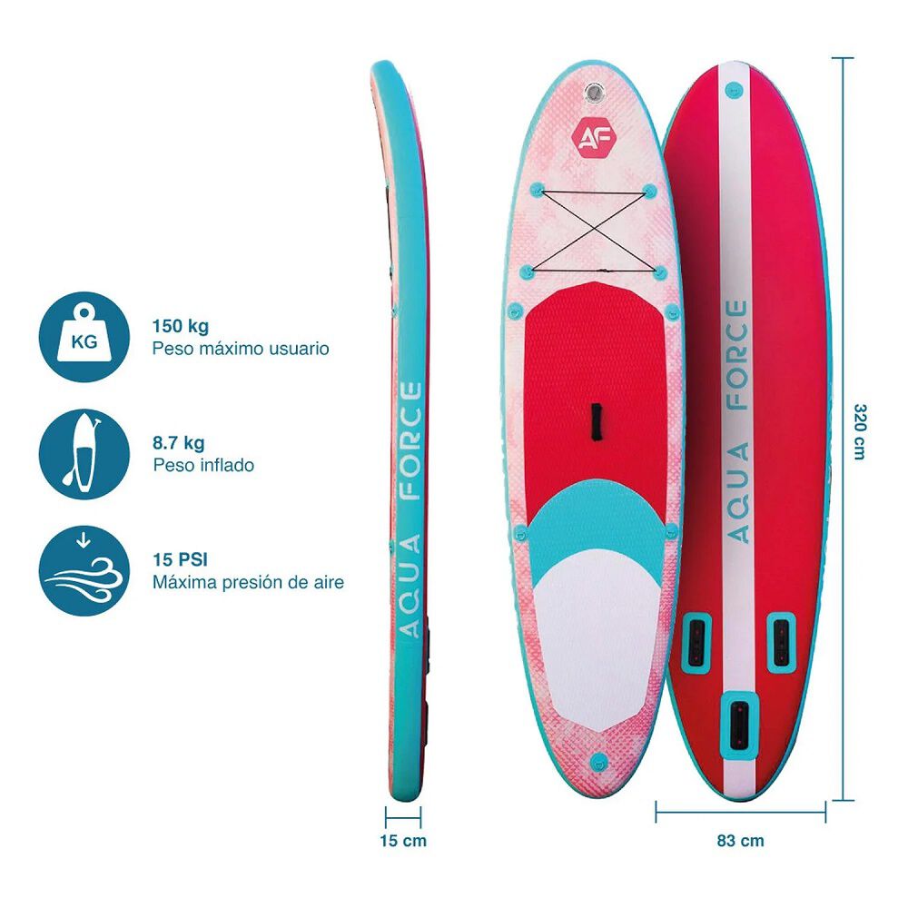 Stand Up Paddle Aqua Force Board Inflable 10.6 image number 2.0