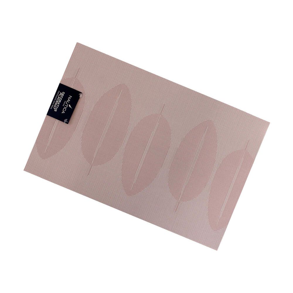 Pack 6 Individuales Nautica Home 45x30cm Reversible Hojas Rosa image number 3.0