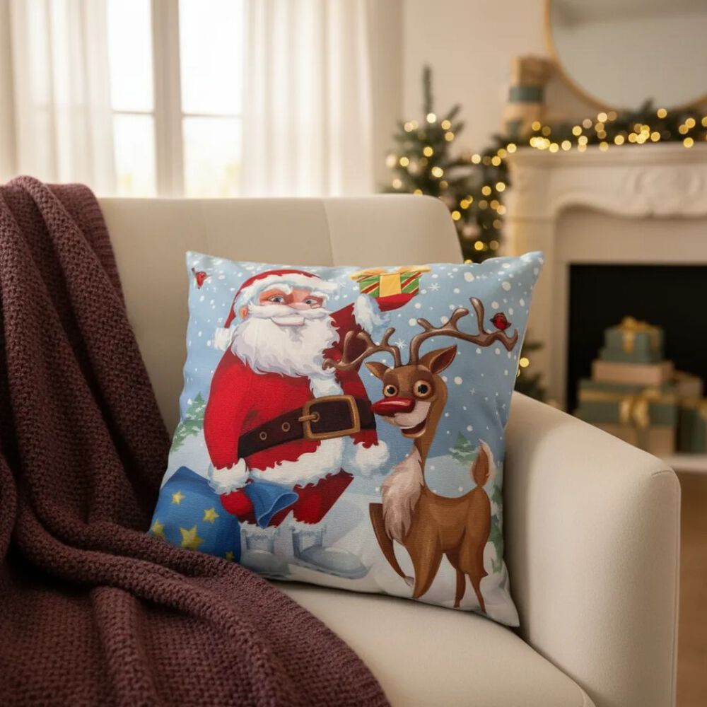 Set De 2 Cojines 45x45cm Navidad - Reno image number 4.0