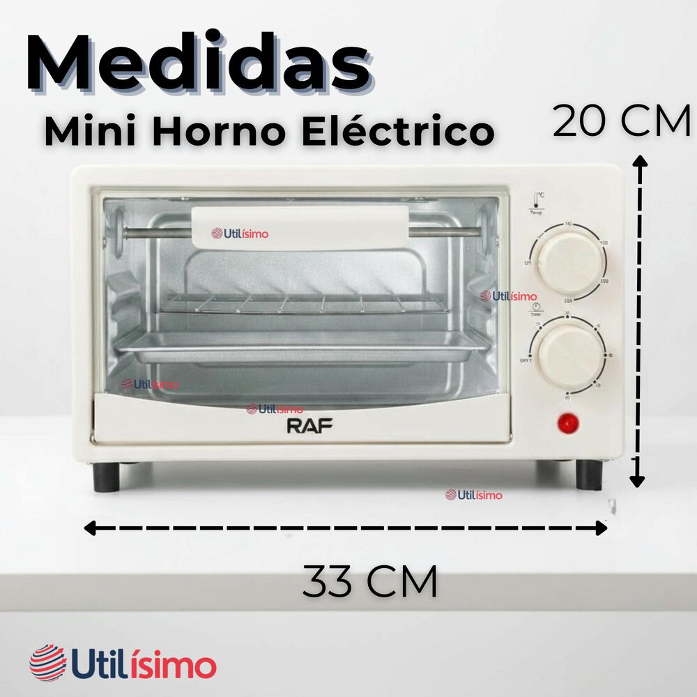 Mini Horno Eléctrico De Mesa 7 Litros Hornear Asar Y Tostar image number 2.0