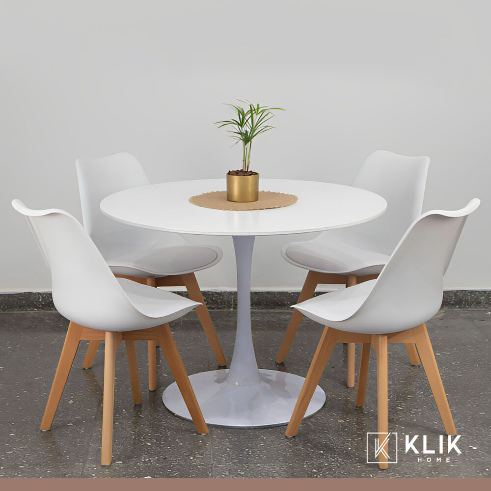 Comedor Mesa Tulip Blanca + 4 Sillas Tulip Blancas image number 7.0