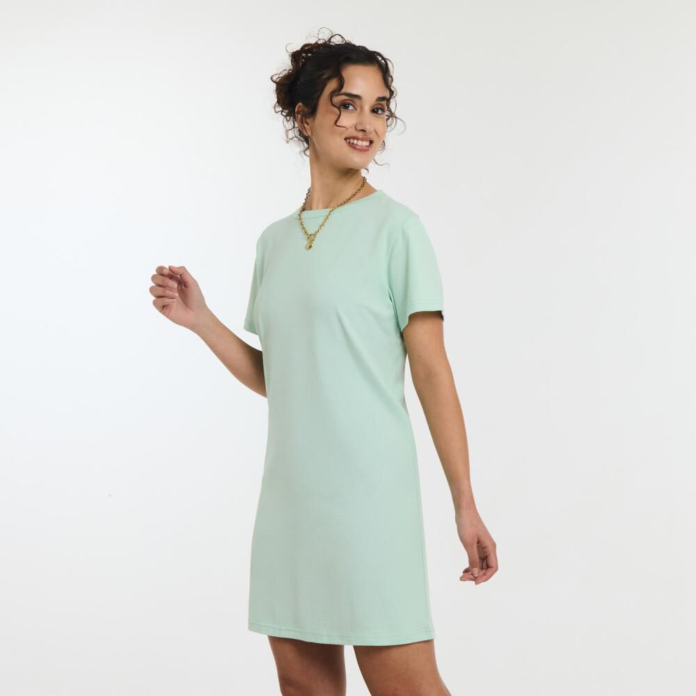 Vestido Midi Manga Corta Cuello Redondo Mujer Freedom image number 2.0