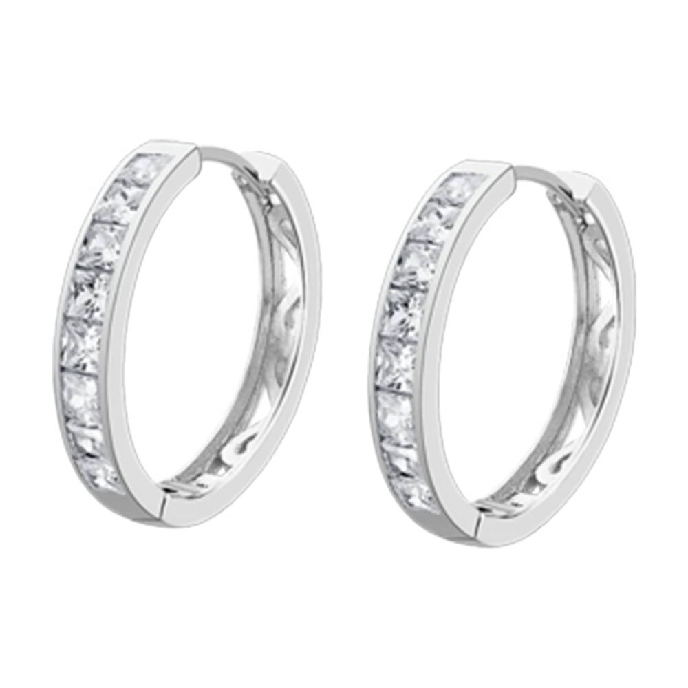 Aros Lp1936-4/2 Lotus Silver Mujer Hoops image number 0.0