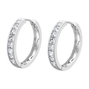 Aros Lp1936-4/2 Lotus Silver Mujer Hoops