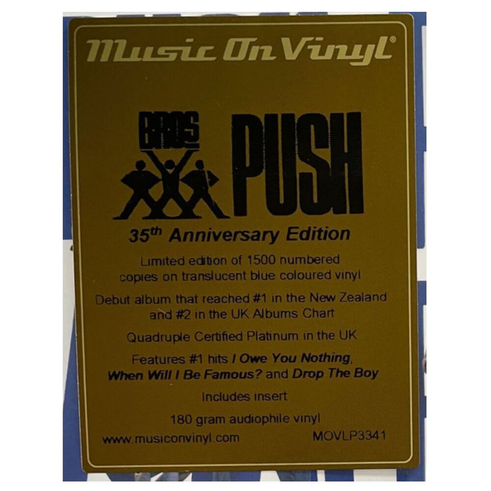 Bros - Push (translucent Blue Vinyl) | Vinilo image number 5.0