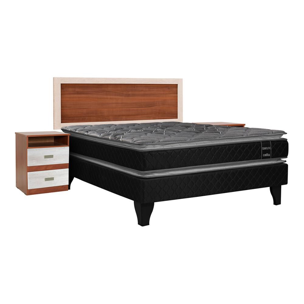 Cama Europea Celta Terapeutic / 2 Plazas / Base Normal + Set de Maderas image number 0.0