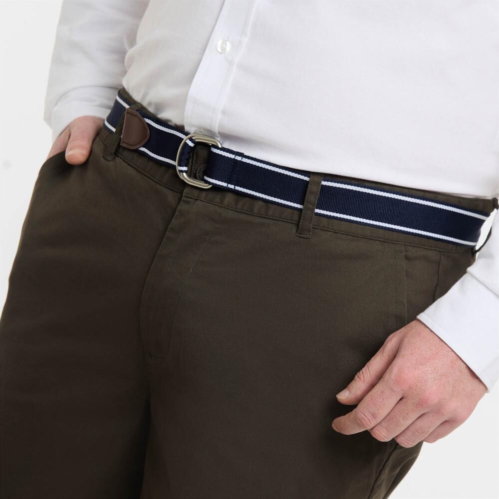 Bermuda Liso Tiro Medio Regular Hombre The King's Polo Club image number 4.0
