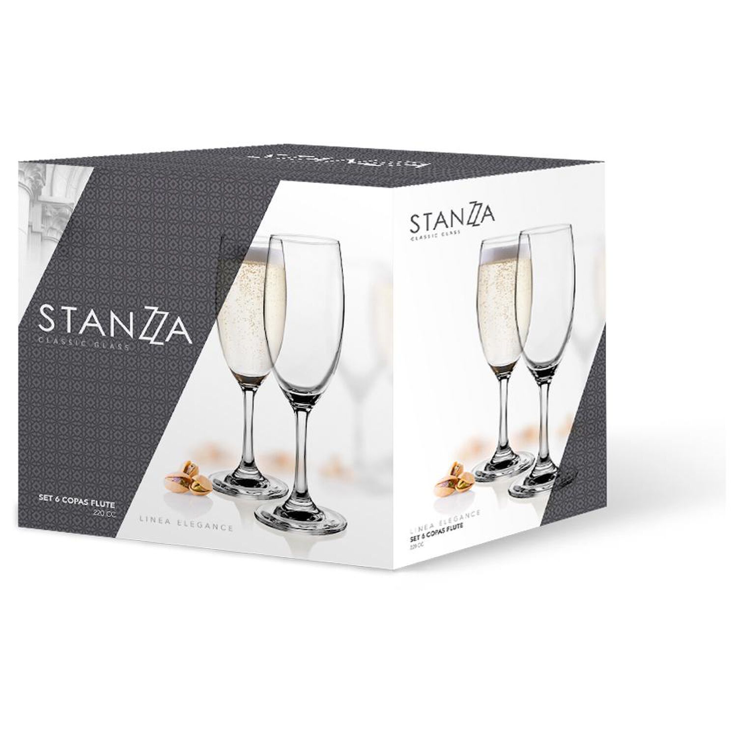 Set De Copas Stanzza Elegance   / 6 Piezas / 220 Cc image number 2.0