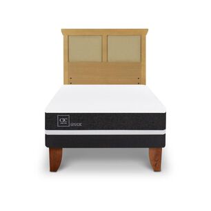 Cama Europea Cic Ortopedic / 1.5 Plazas / Base Normal + Respaldo