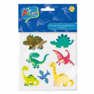 Figura Dinosaurios Goma Eva 7 Piezas