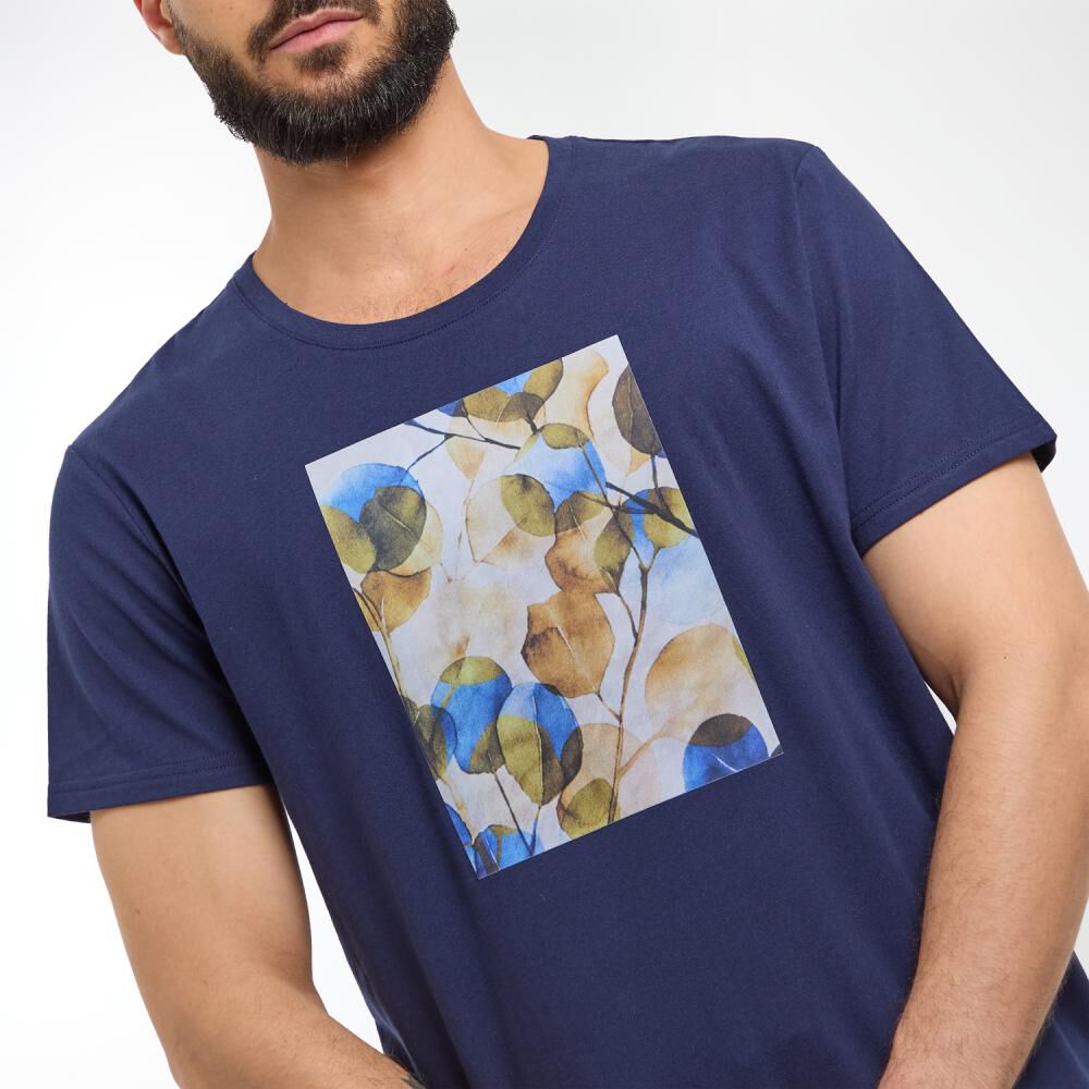 Polera Slim Fit Manga Corta Hombre Az Black image number 4.0