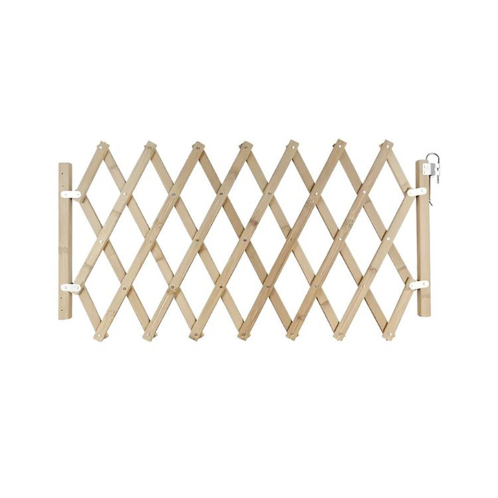 Puerta Plegable Para Mascotas Valla De Seguridad De Madera image number 0.0
