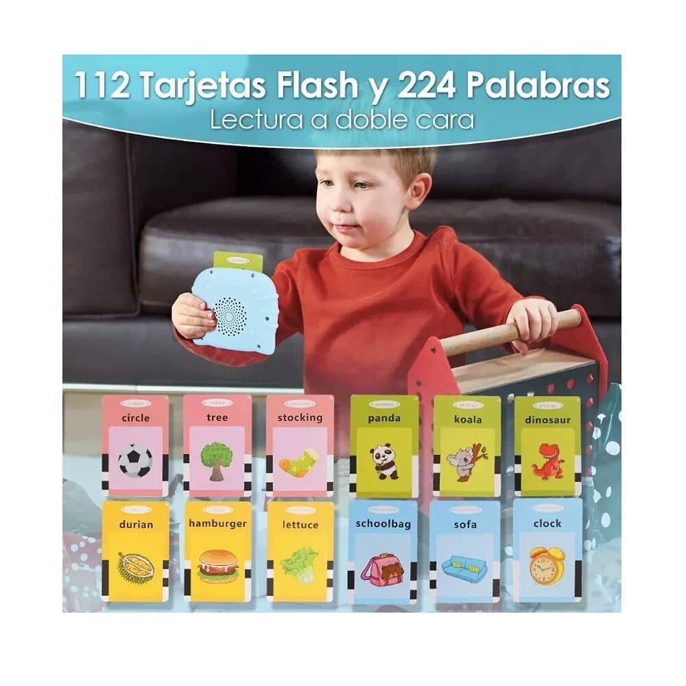 Juguetes Aprendizaje Espa&ntilde;ol Tarjetas Ni&ntilde;os 224 Palabras image number 6.0