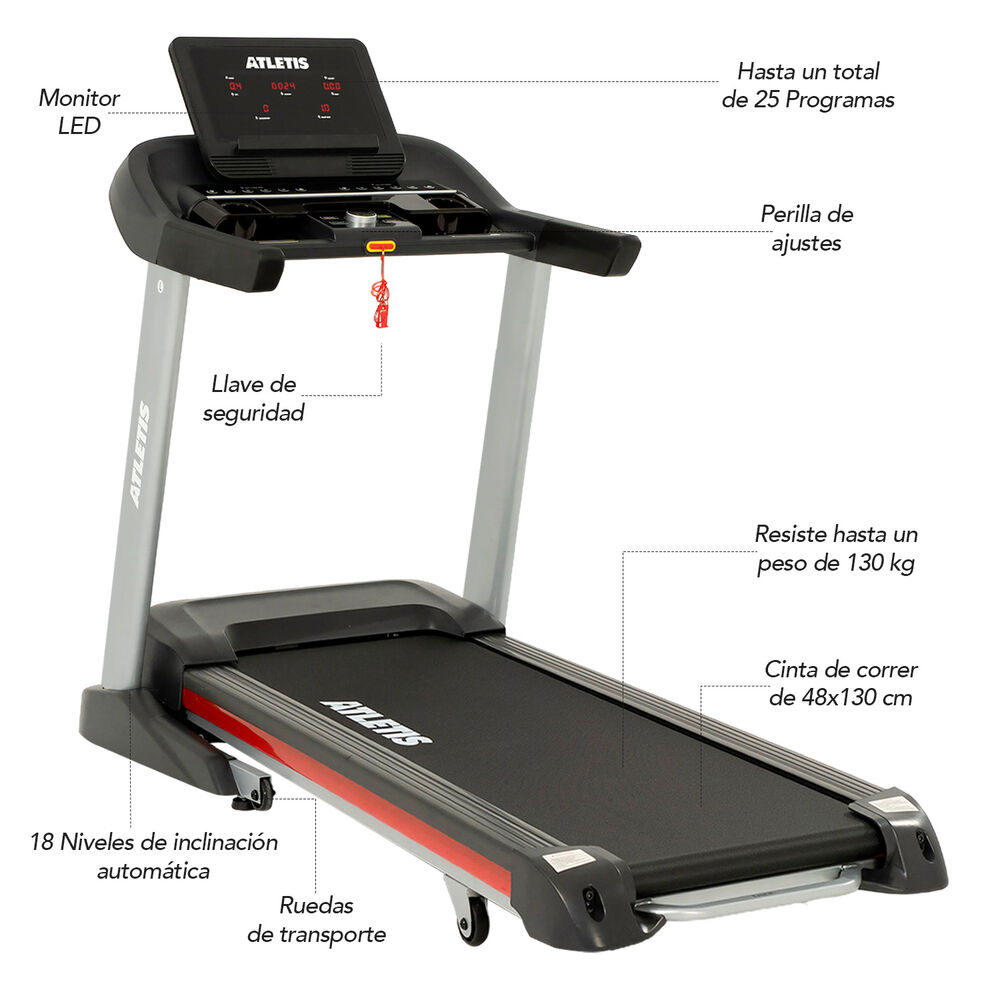 Trotadora Atletis Infinity Iii 1.25 Hp 18 Km/h image number 1.0