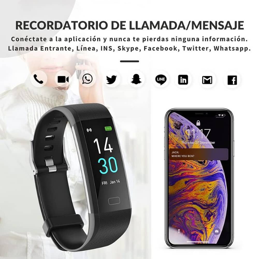 Smartband S5 Bluetooth Monitor De Sue&ntilde;o Y Deportes image number 3.0