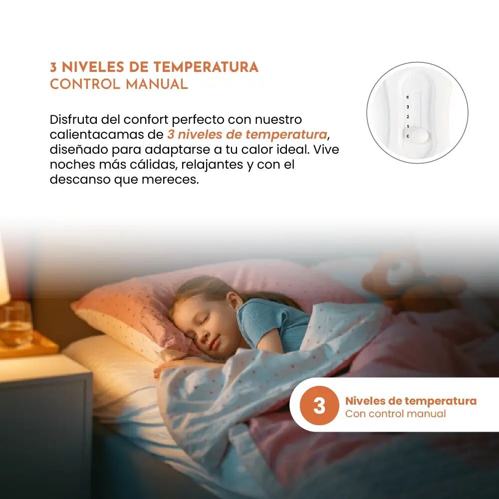 Calientacamas El&eacute;ctrico Individual Siegen Sg-5010 150x80 image number 6.0