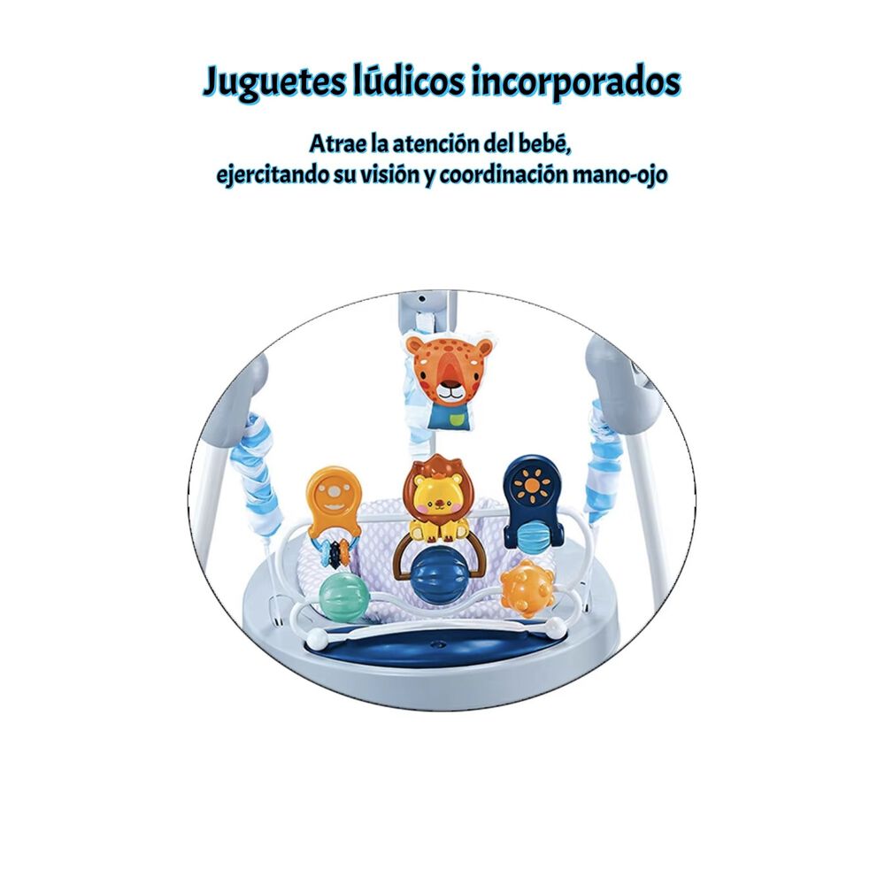 Saltar&iacute;n Centro De Actividad Musical Smile Azul Lubabycas image number 4.0