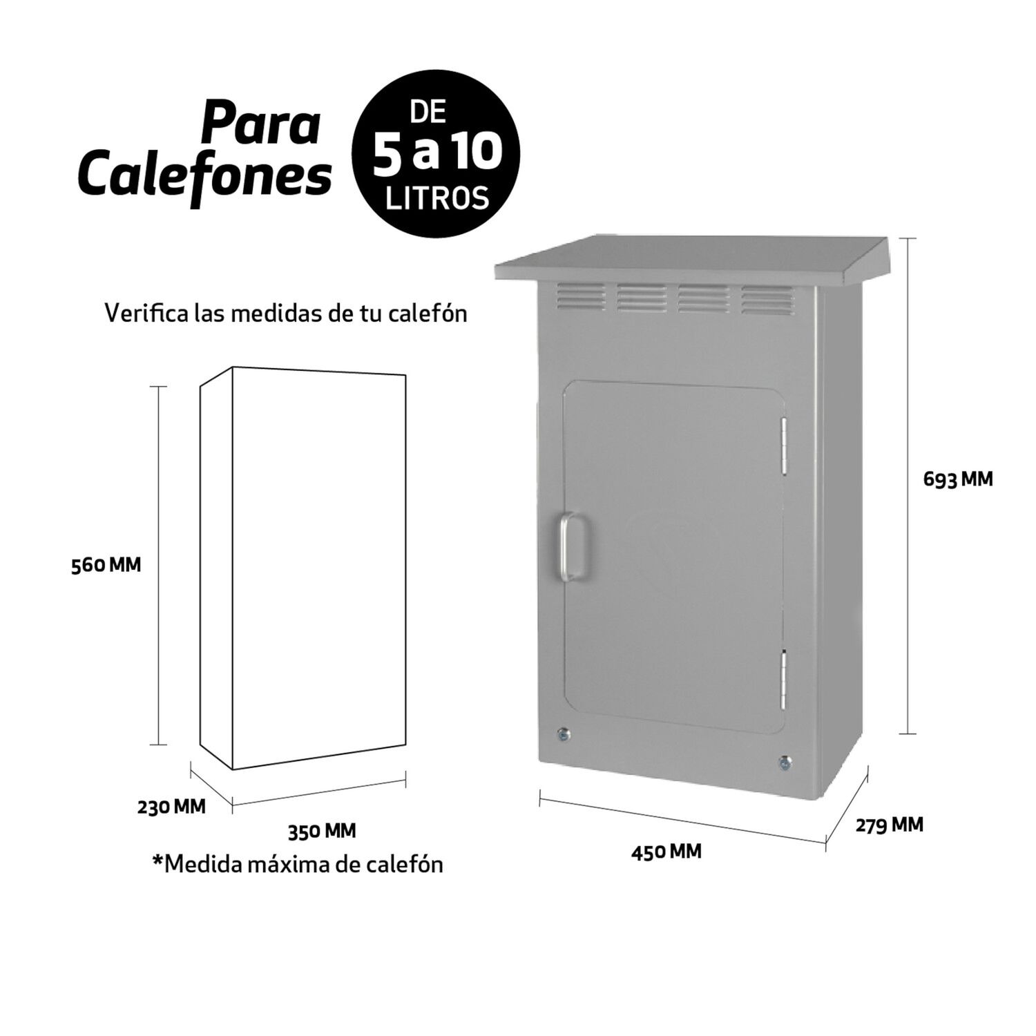 Gabinete Splendid Para Calefont De 5 A 10 Litros image number 2.0
