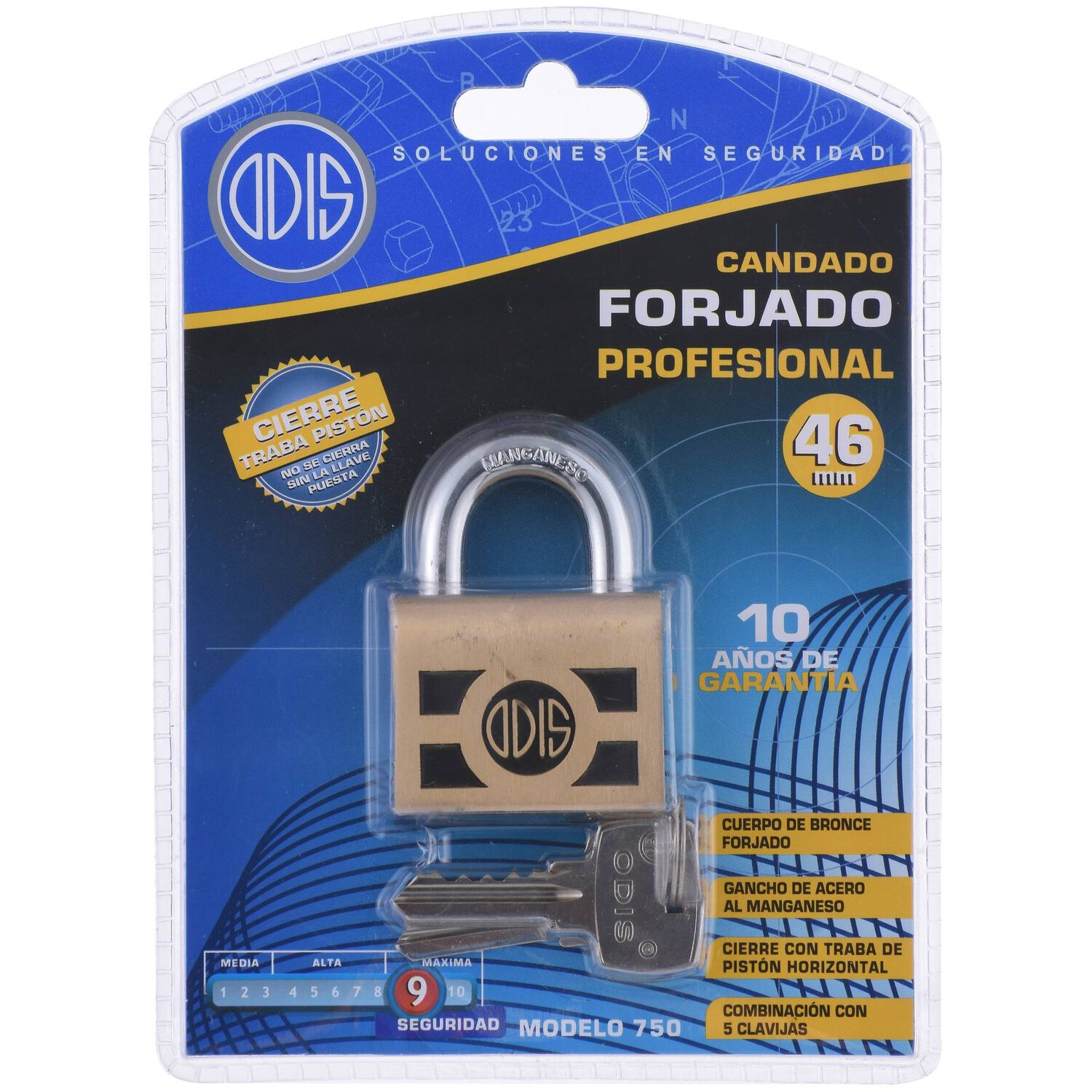 Candado Odis 750 46mm image number 8.0