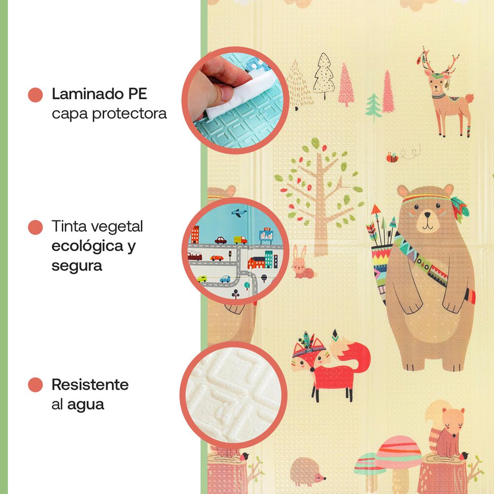 Alfombra Antigolpe Plegable Extra Grueso Premium Oso Ciudad image number 4.0