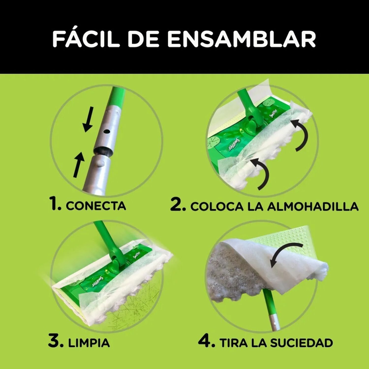 Kit Trapero Limpieza 1 Mopa Y 10 Pa&ntilde;os image number 2.0
