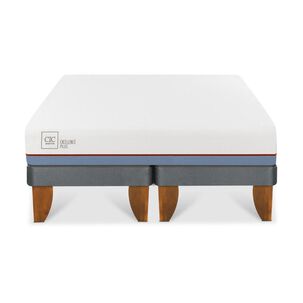 Cama Europea Cic Excellence Plus / 2 Plazas / Base Dividida + Set de Maderas Milan
