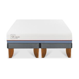 Cama Europea Cic Excellence Plus / 2 Plazas / Base Dividida + Set de Maderas Milan