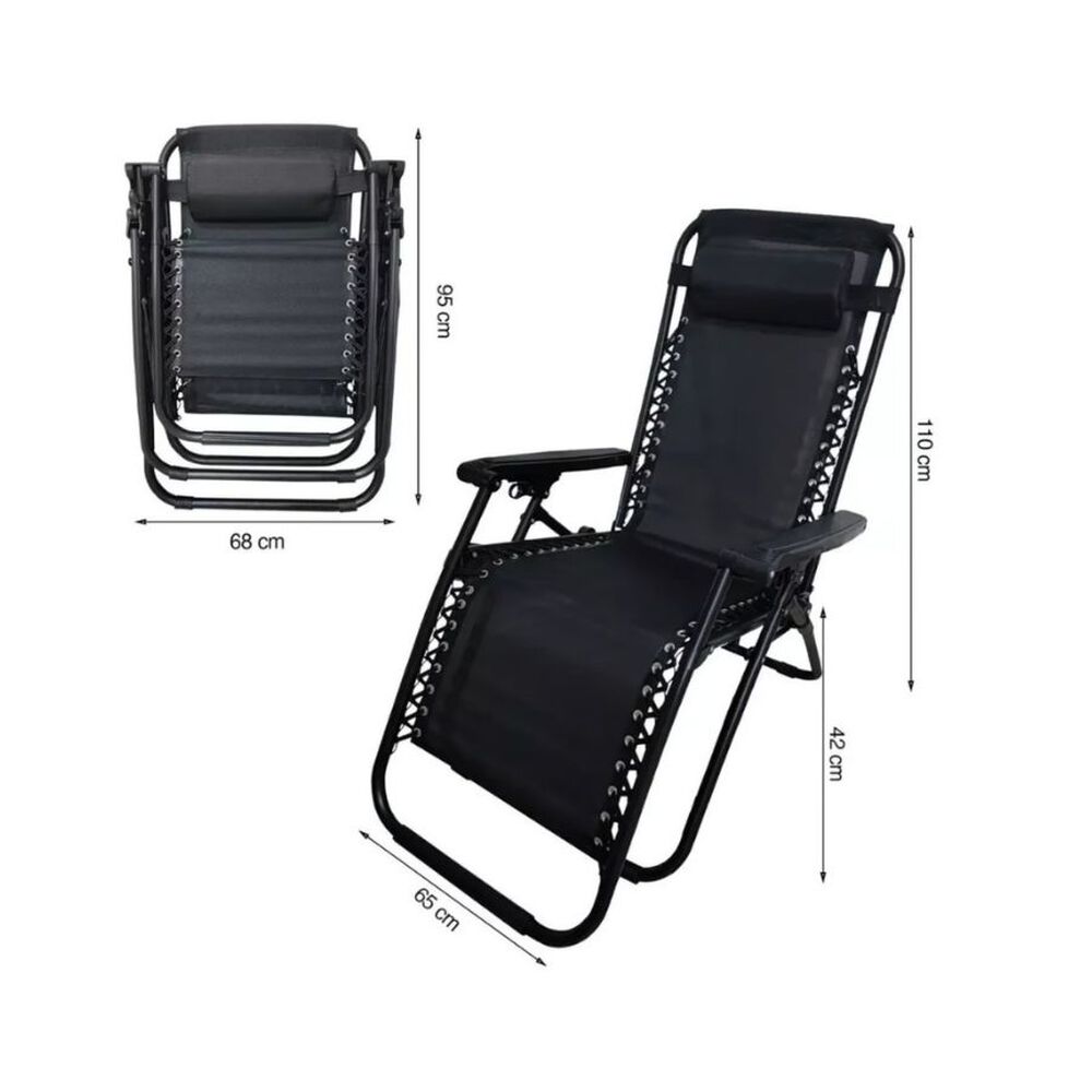 Silla Reposera Plegable Camping Playas Y Hogar image number 2.0