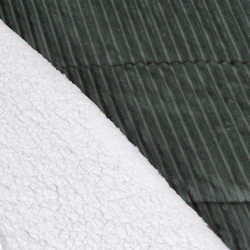 Plumon Corduroy Coral Sherpa King Verde image number 1.0