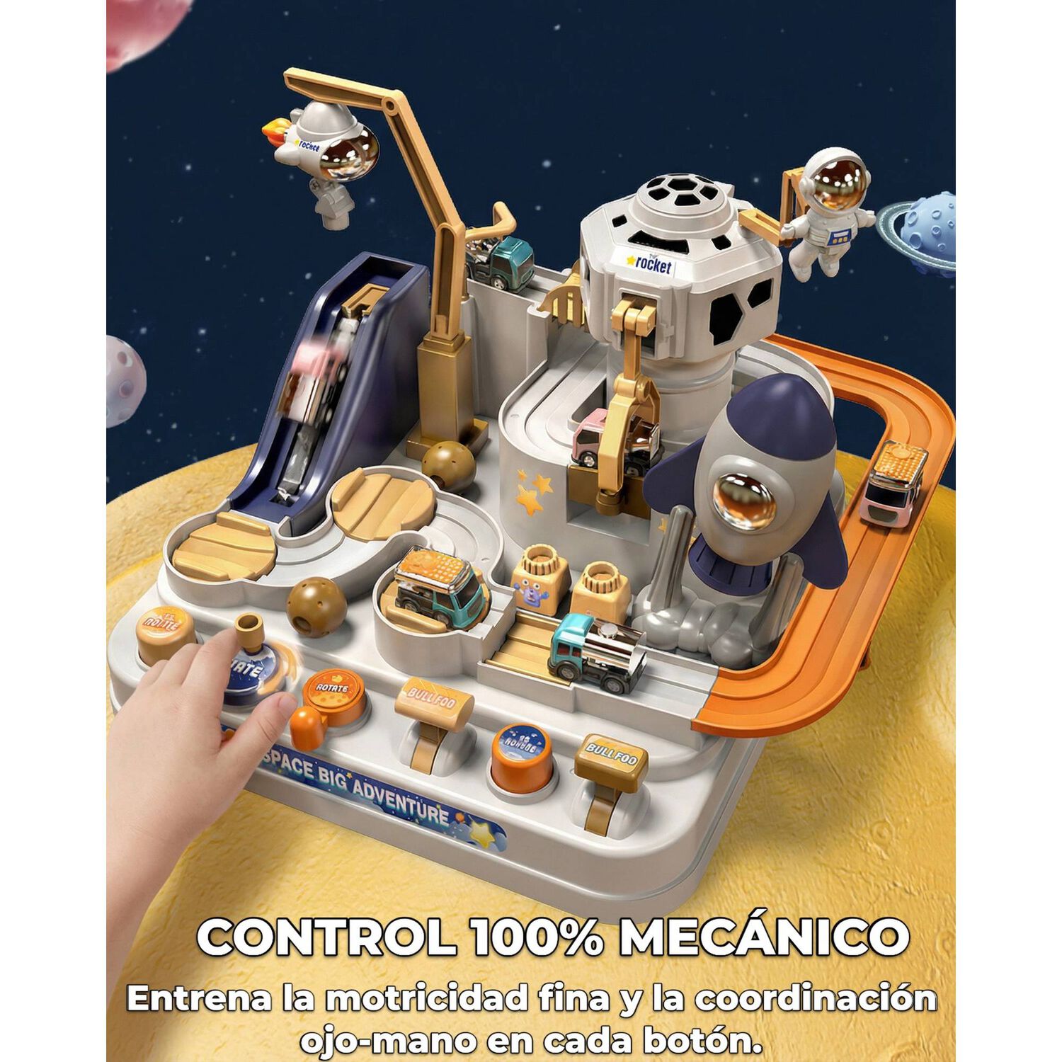 Juguete Didactico Ciudad Magica Astronauta Ni&ntilde;os Montessori image number 5.0