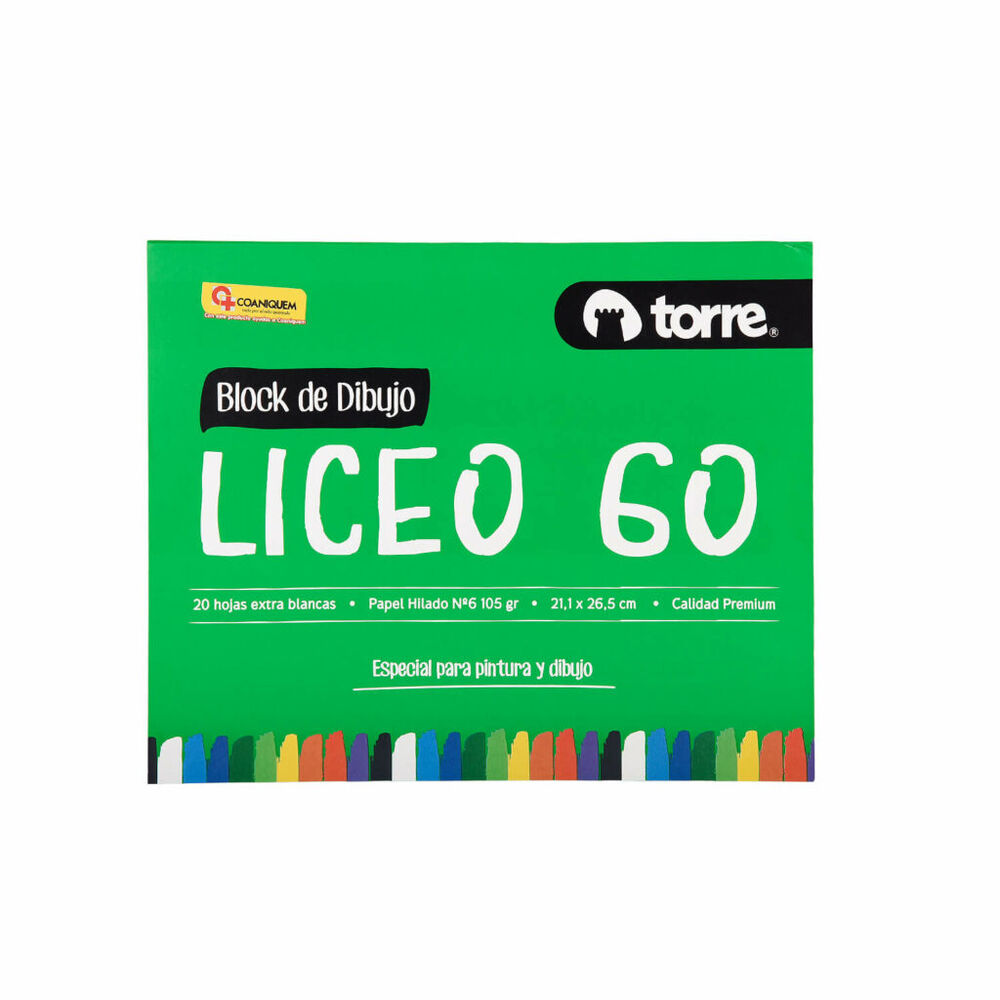 Block De Dibujo Liceo 60,20 Hojas. Torre image number 0.0