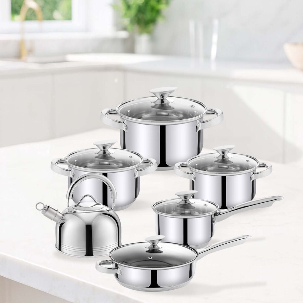 Bater&iacute;a 12 Piezas Acero Inoxidable Cl&aacute;sica image number 1.0